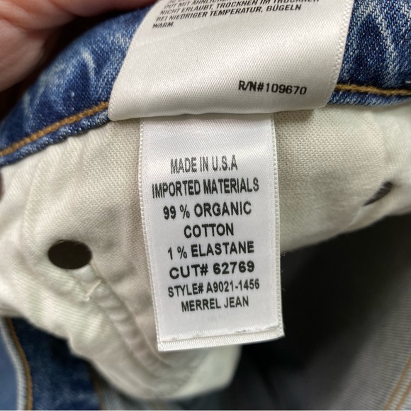 Agolde Merrel Slim Straight Jean Size 32 - Picture 6 of 7